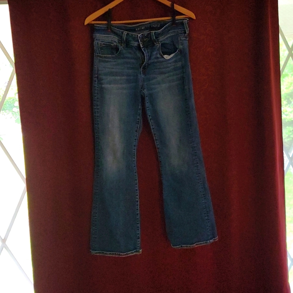American Eagle Size 10 Short Boot Cut Super Stretch Jeans